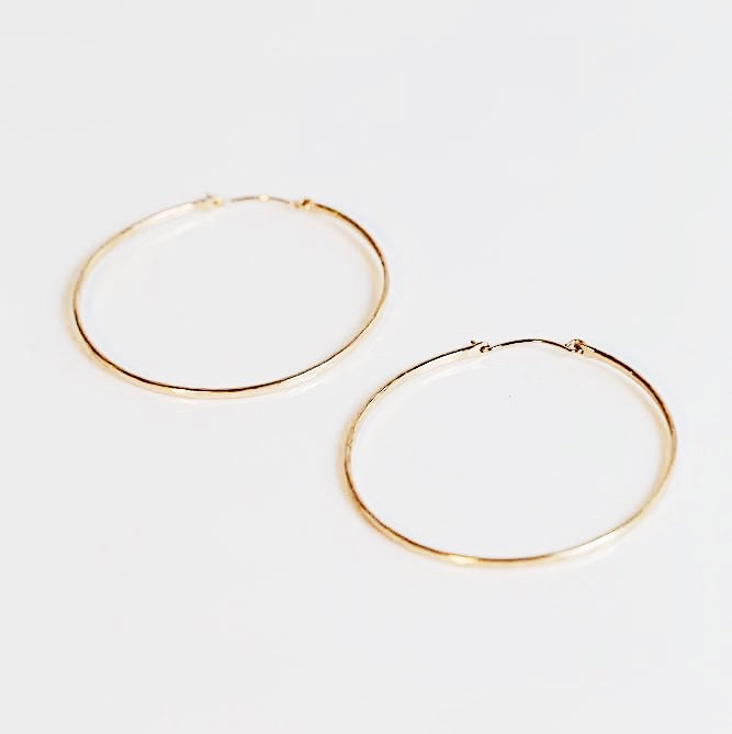 14K Gold Filled Large Hoops