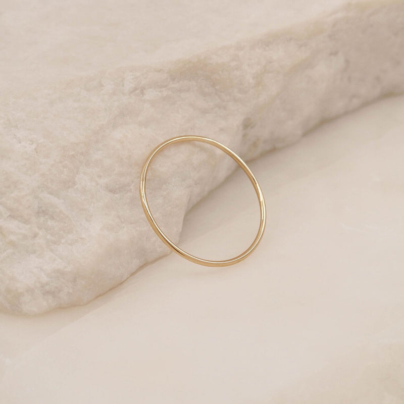 14K Gold Stacking Ring