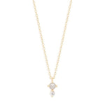 14K Gold Diamond Pearl Necklace