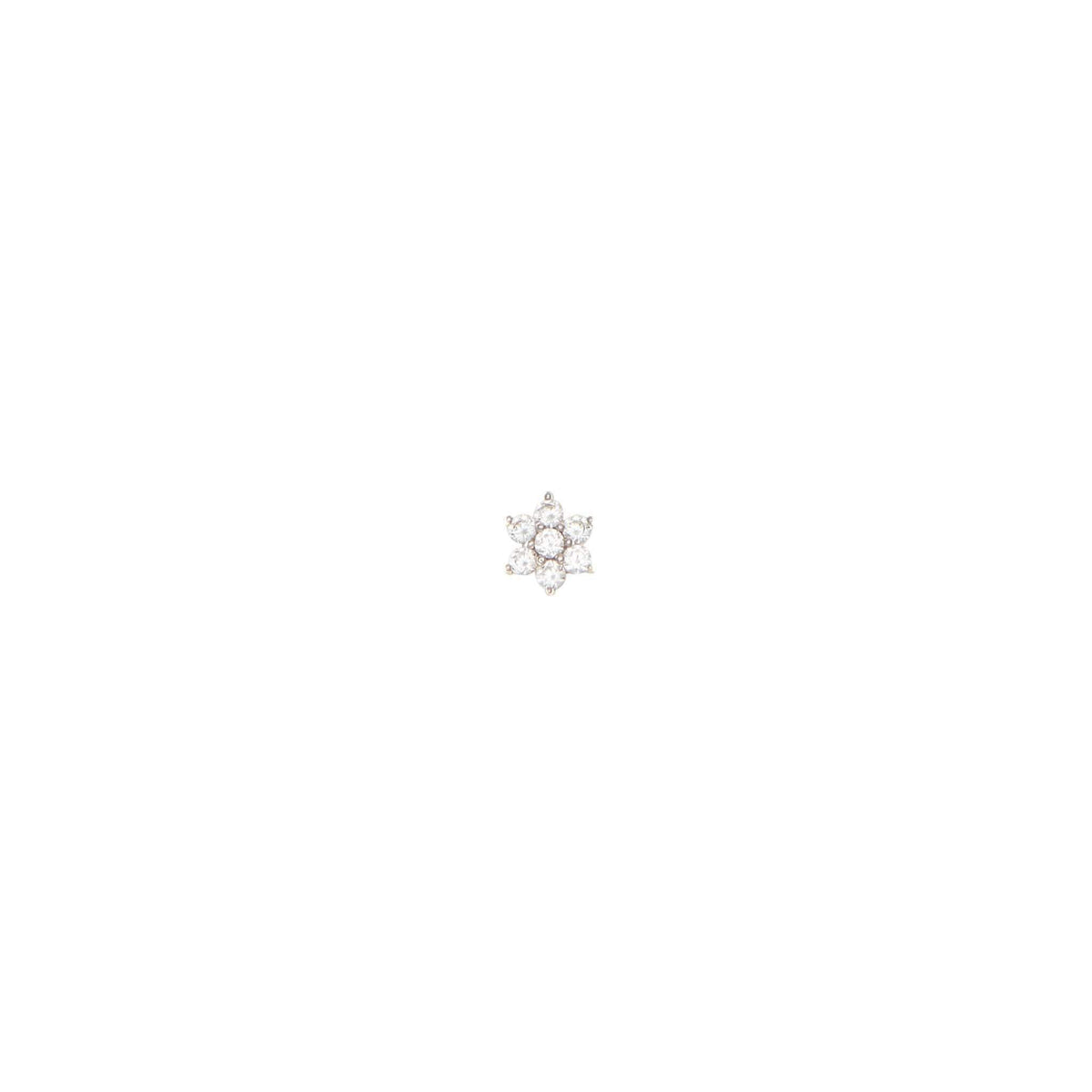 14K Gold Crystal Stud