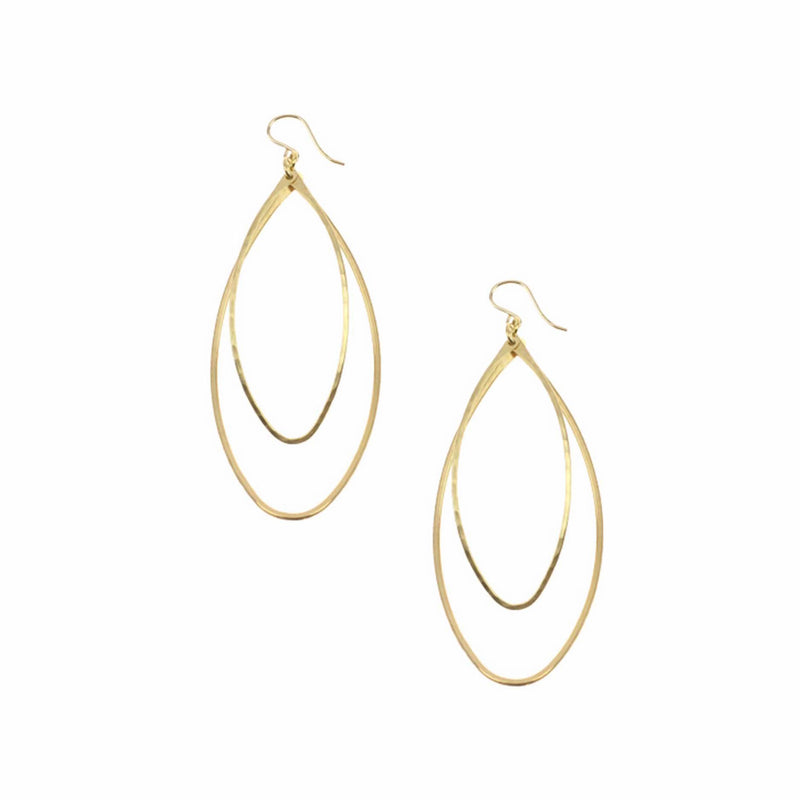 Double Teardrop Earrings