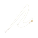14K Gold Crystal Flower Necklace