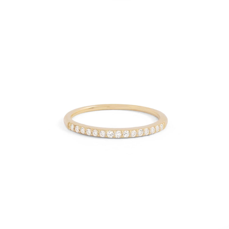 14K Gold Diamond Halo Ring