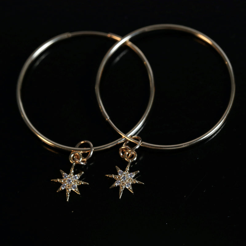 14K Gold Filled Starburst Earrings