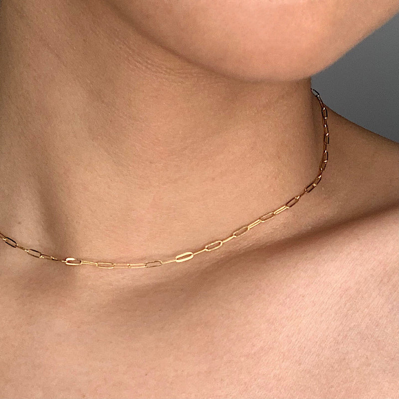 14K gold filled chain choker