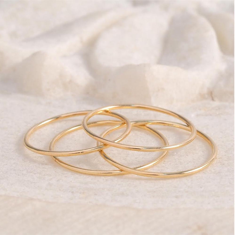 14K Gold Stacking Ring