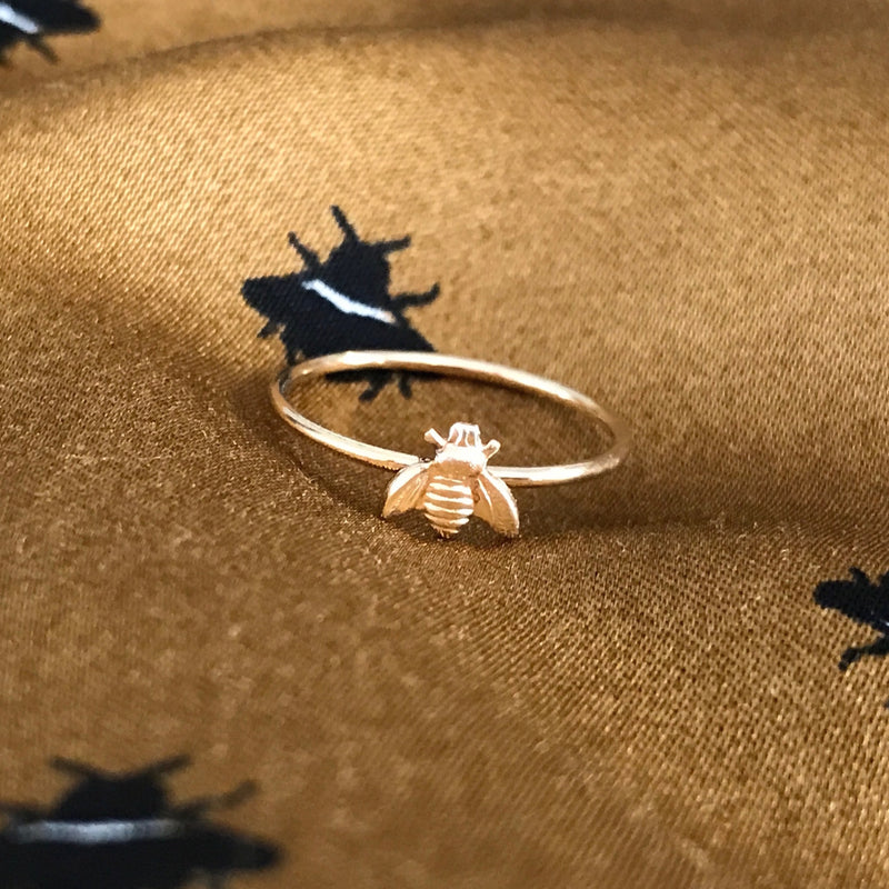 14K Gold Filled Bee Ring