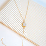 14K Gold Filled Lariat Necklace 