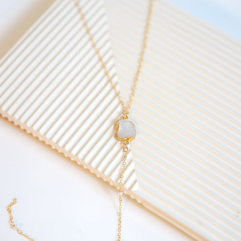 14K Gold Filled Lariat Necklace 