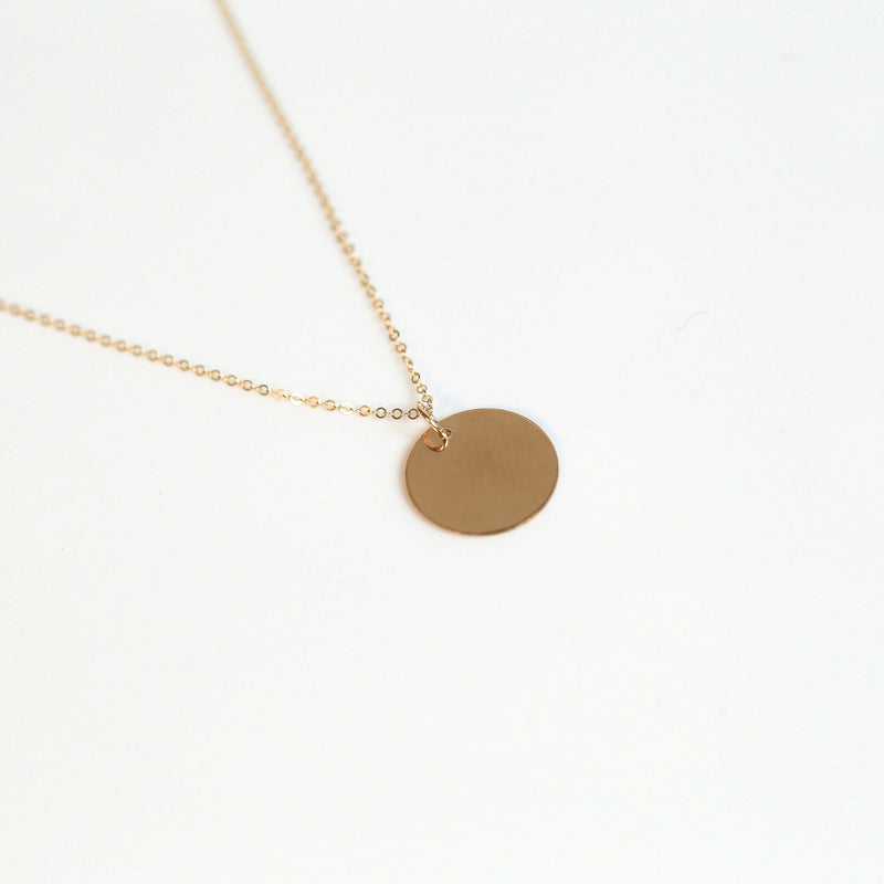 14K Gold Filled Coin Medallion Necklace