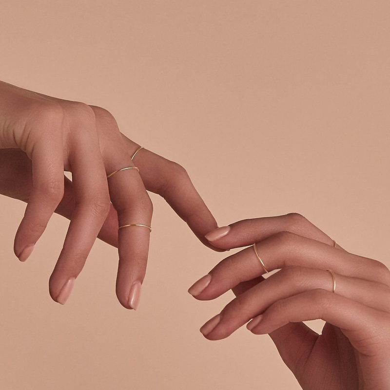 14K Gold Stacking Ring