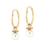 14K Gold Pearl Earrings