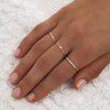 14k gold ring with pave diamonds