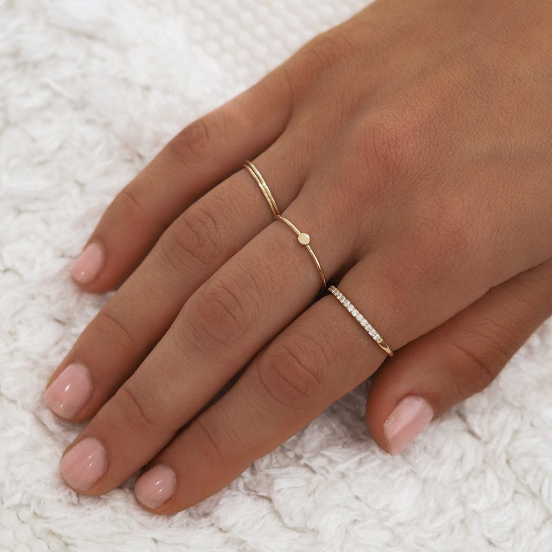 14K Gold Diamond Halo Ring