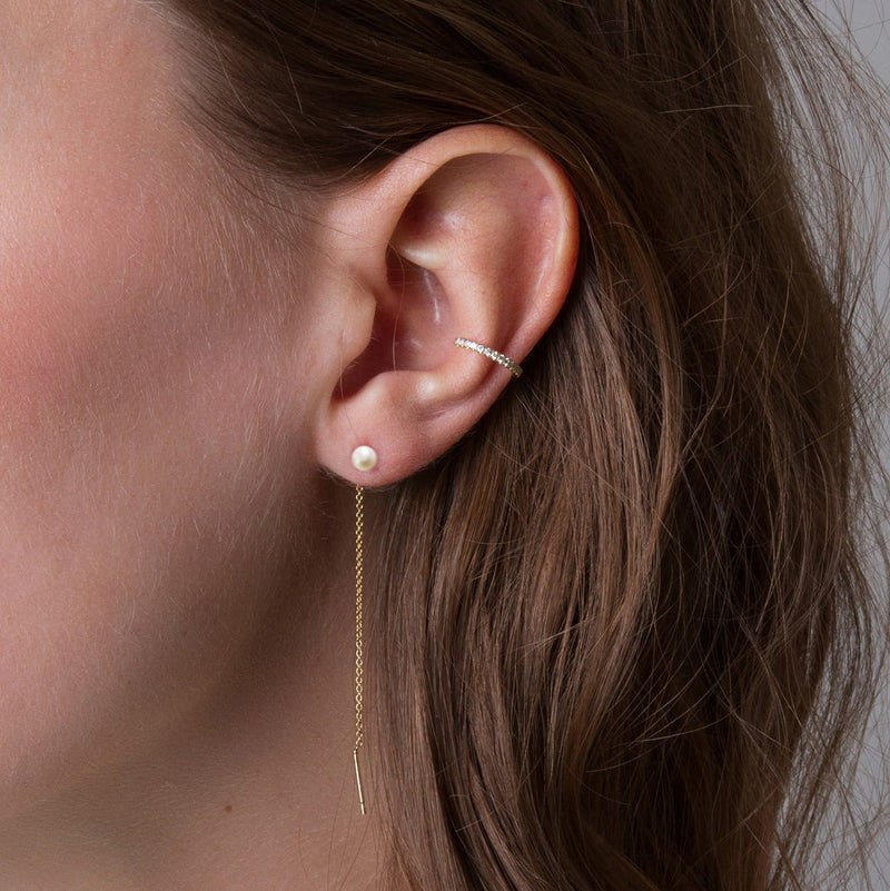 14K Gold Filled pearl earring