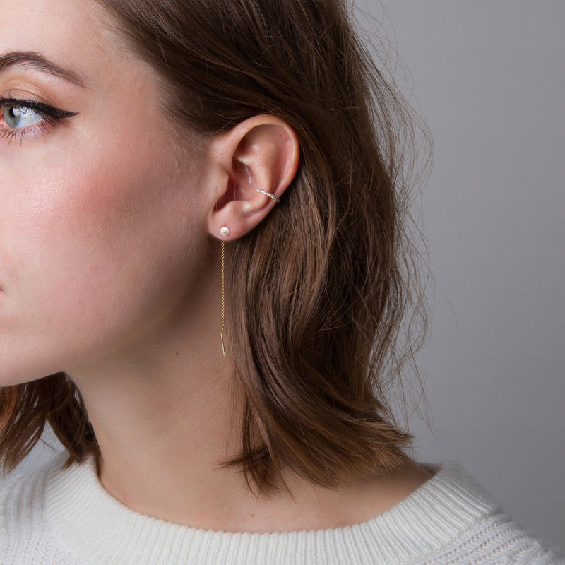 14K Gold Filled pearl earring