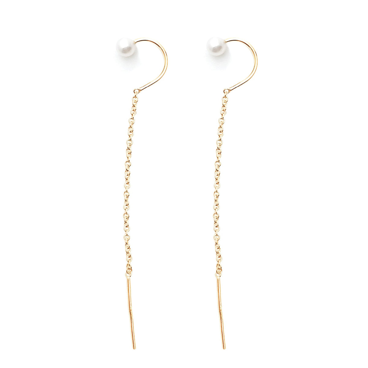 14K Gold Filled pearl earring
