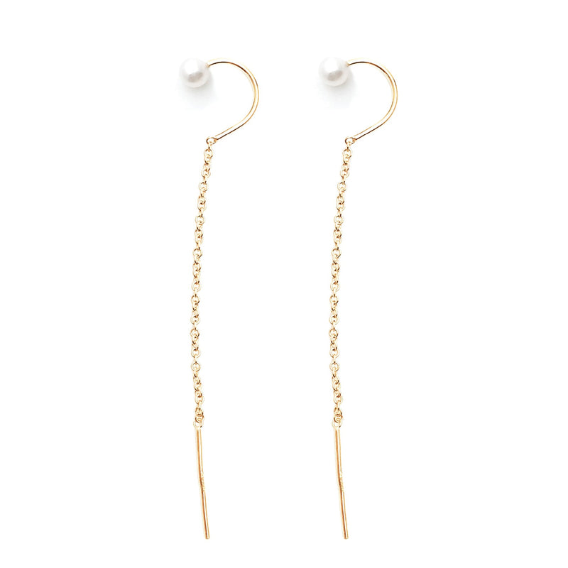 14K Gold Filled pearl earring