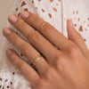 14k rose gold stacking rings