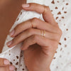 14k rose gold stacking rings
