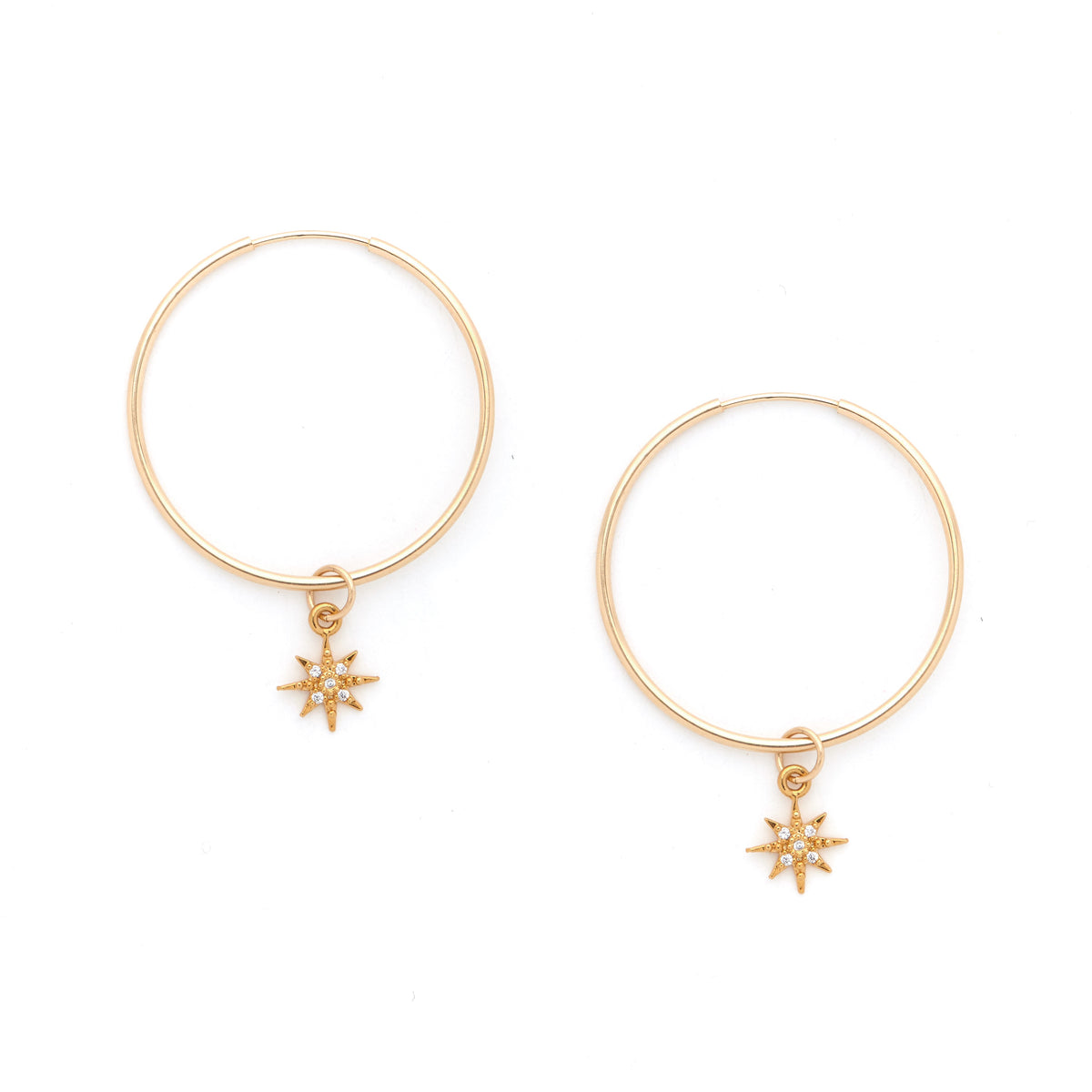 14K Gold Filled Starburst Earrings