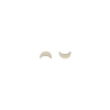 Sterling Silver Moon Studs