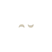 Sterling Silver Moon Studs