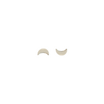 Sterling Silver Moon Studs