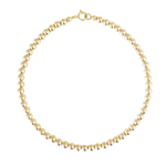 14k gold filled bead anklet