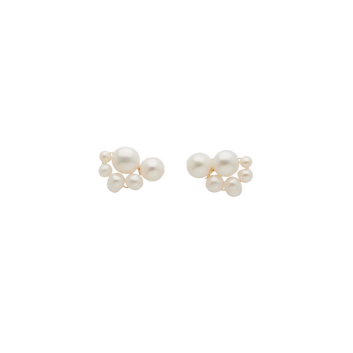 Pearl Cluster Earrings