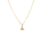 14k gold filled bee necklace