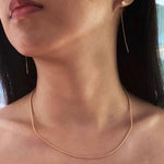 14K Gold Filled Textured Chain Necklace