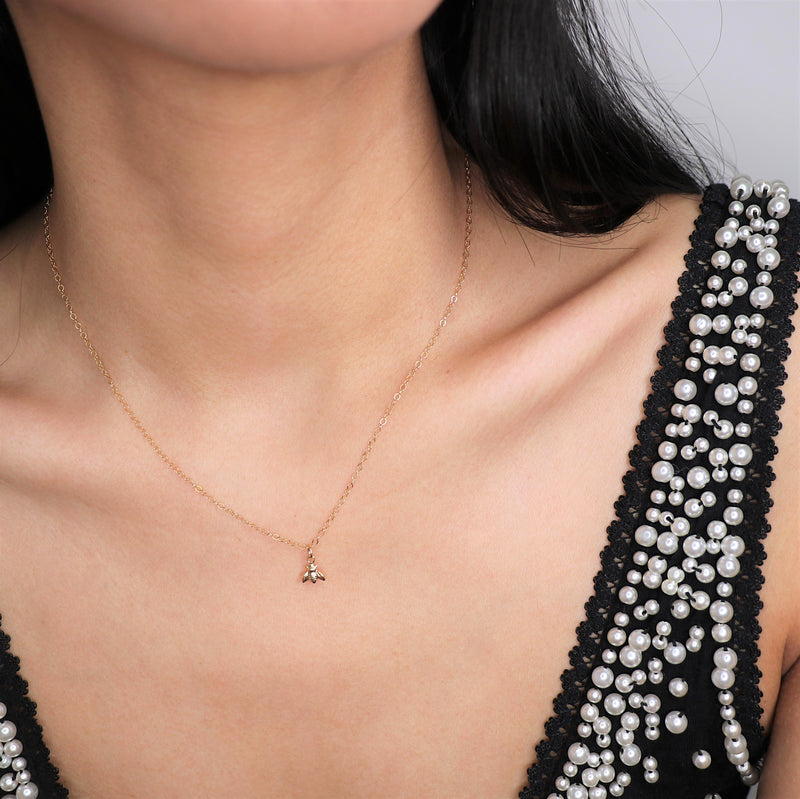 Bee-Day Necklace and Earring Set