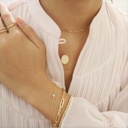 14K Gold Filled Coin Medallion Necklace