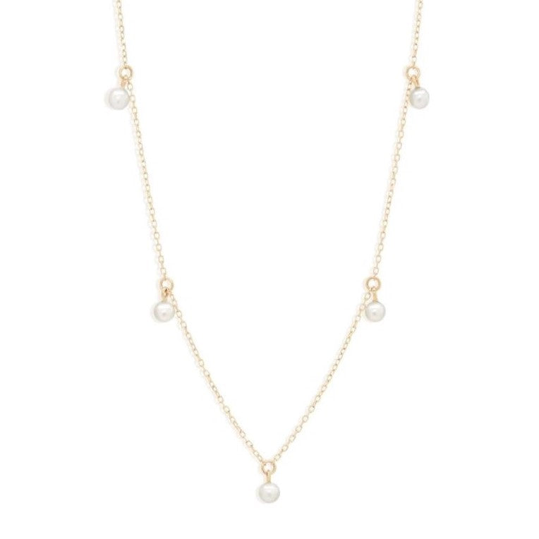 14K Gold Pearl Choker