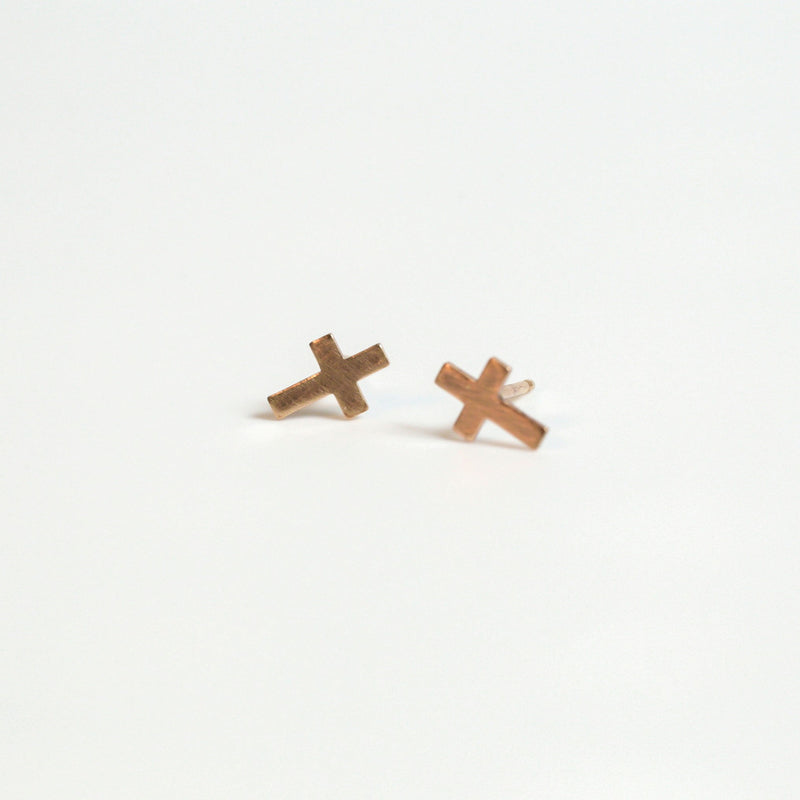 Cross Stud Earrings