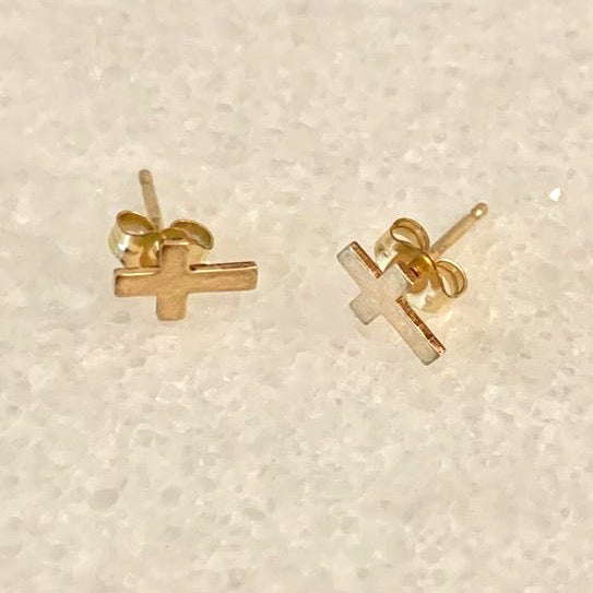 Cross Stud Earrings