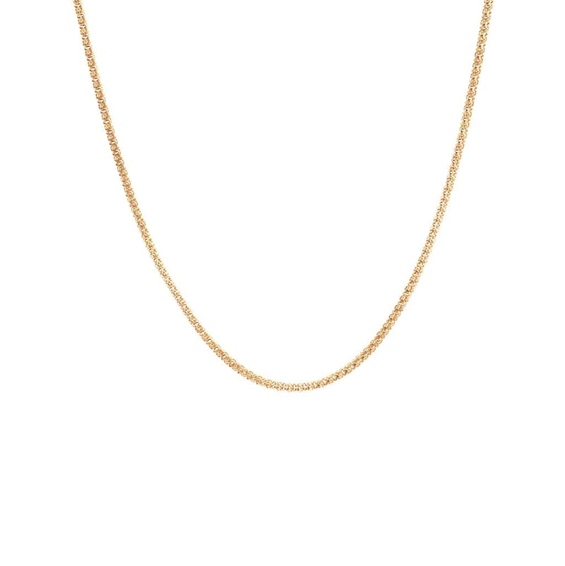 14K Gold Filled Textured Chain Necklace