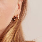 18K Twist Hoops
