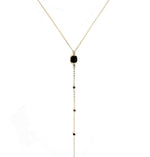 Black Stone Zoe Necklace