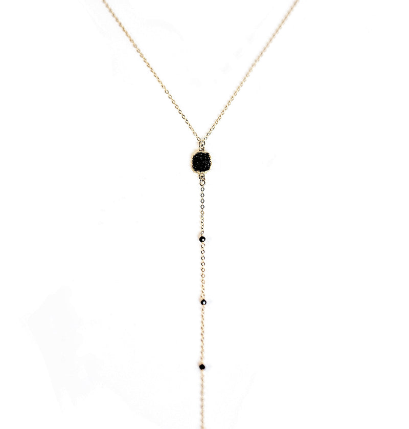 Black Stone Zoe Necklace
