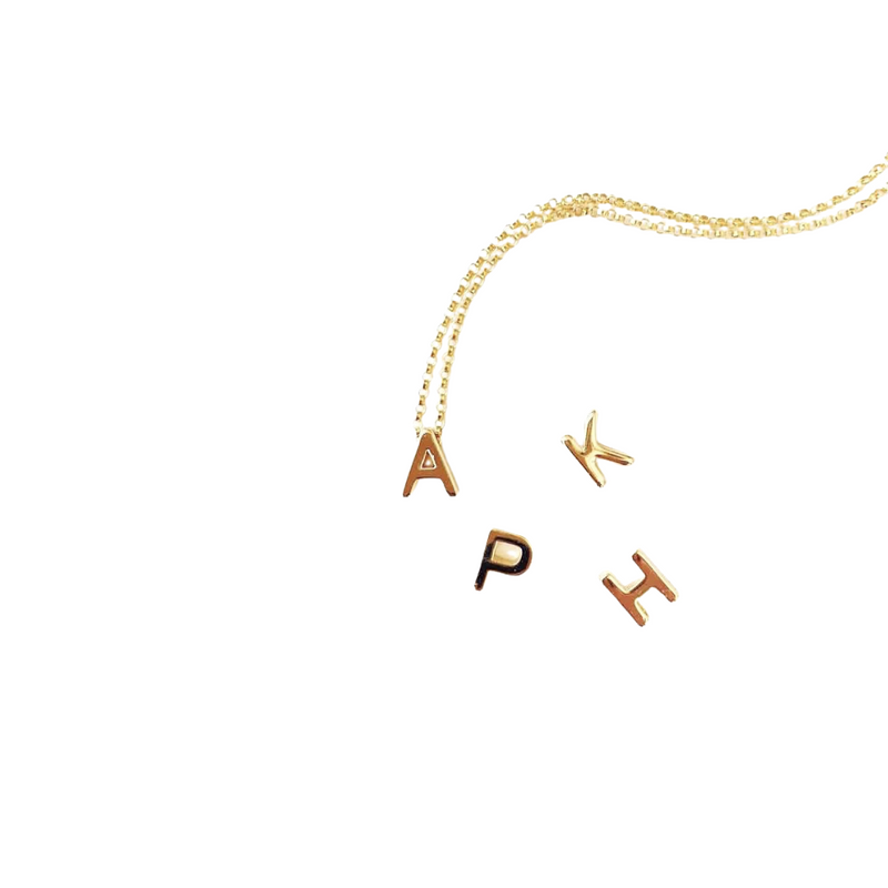 Gold Filled Letter Necklace