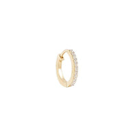 14K Gold Crystal Huggies
