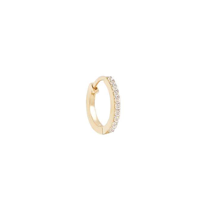 14K Gold Crystal Huggies