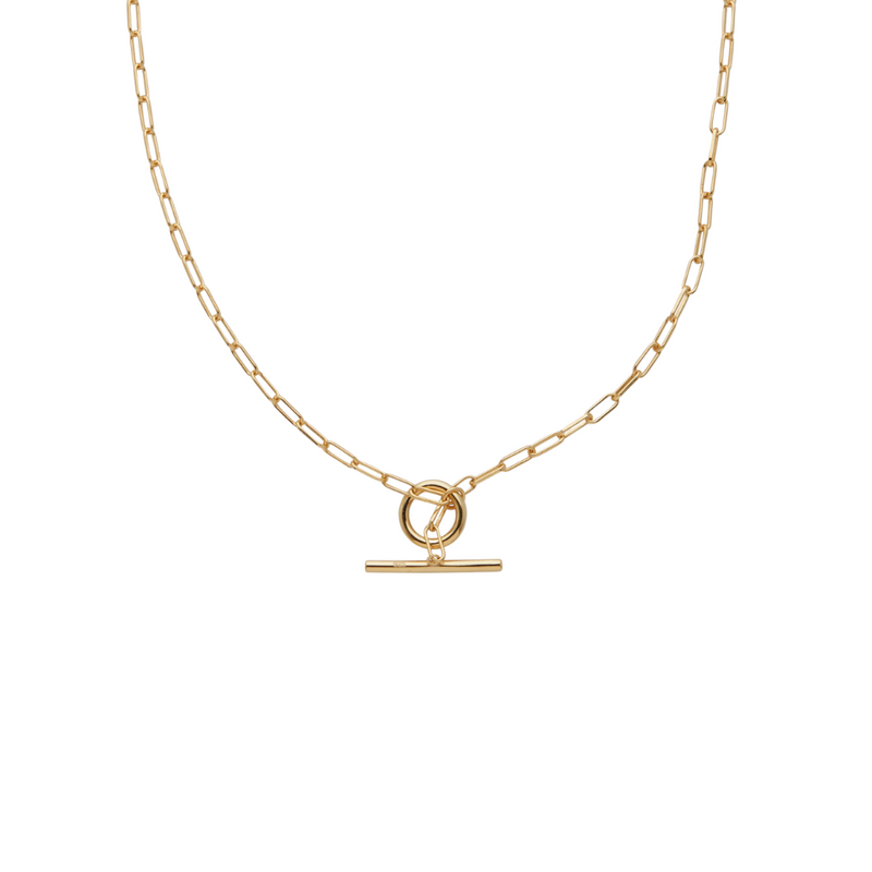 18K Gold-Filled Toggle Chain Necklace