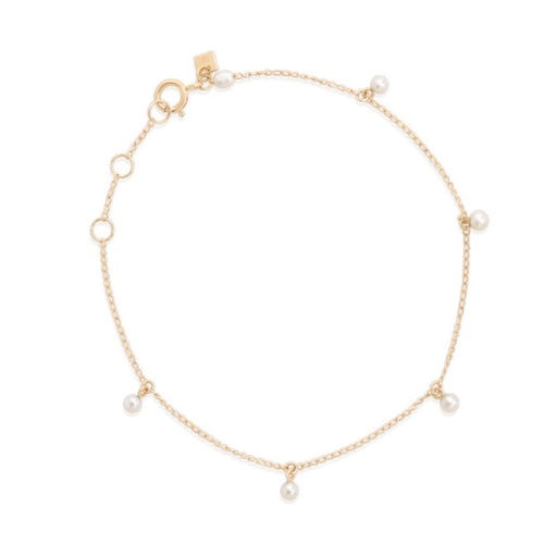 14K Gold Pearl Bracelet