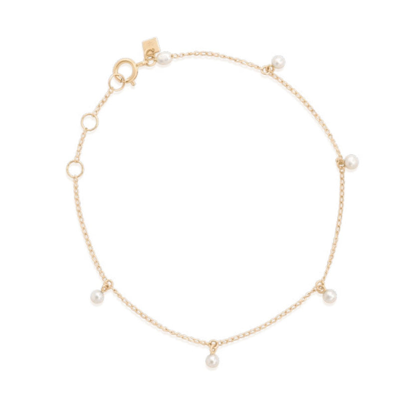 14K Gold Pearl Bracelet
